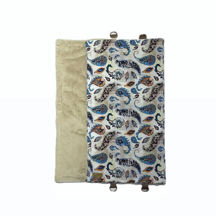 falttbare Hundedecke, Decke für den Hund, Reisedecke, Boho beige